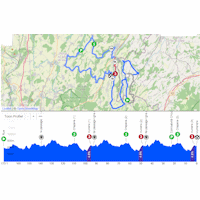 Tour de Romandie 2026, stage 2: interactive map