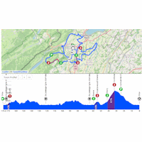Tour de Romandie 2026, stage 3: interactive map