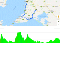 Tour Down Under 2019: Route and profile 5th stage - source: www.tourdownunder.com.au