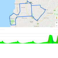 Tour Down Under 2019: Route and profile 6th stage - source: www.tourdownunder.com.au