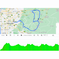 Tour Down Under 2024, stage 2: interactive map