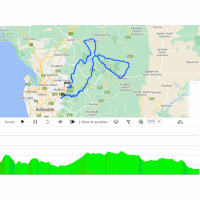 Tour Down Under 2024: interactive map stage 3