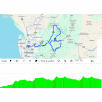 Tour Down Under 2025, stage 1: interactive map