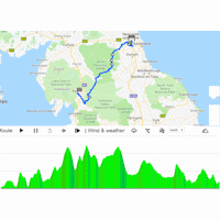 Tour of Britain 2019: interactive map 4th stage - source: www.tourofbritain.co.uk