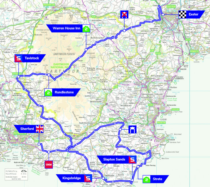 cycling tour of britain stage 2 route