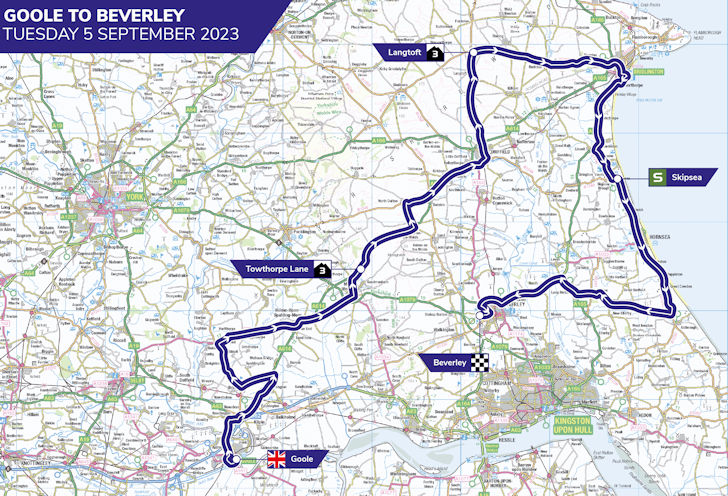 tour of britain 2023 route beverley