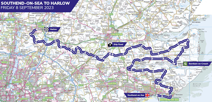 tour of britain 2023 route harlow