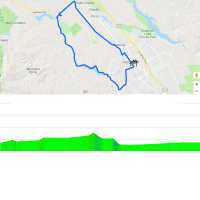 Tour of California 2018: Route and profile 4th stage - source: www.amgentourofcalifornia.com