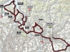 The route of the Tour of Lombardy 2013