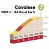 Tour of the Alps 2018 stage 2: Details Cavalese climb - source: tourofthealps.eu