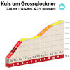 Tour of the Alps 2022: profile climb to Kals am Groβglockner, stage 4 - source: www.tourofthealps.eu