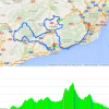 Volta a Catalunya 2016 stage 6 Sant Joan Despí - Vilanova i la Geltrú: Route and profile - source: www.voltacatalunya.cat