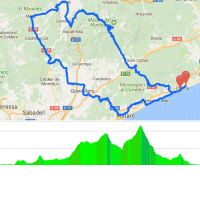 Volta a Catalunya 2017: Route en profile 1st stage - source: www.voltacatalunya.cat