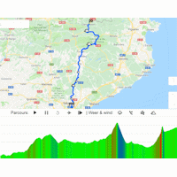 Volta a Catalunya 2019: interactive map 3rd stage - source: www.voltacatalunya.cat