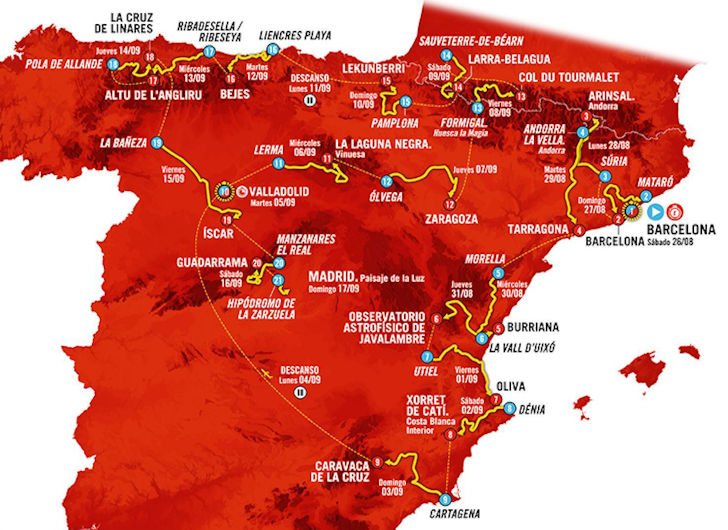 26/08/2023 17/09/2023 Tour d'Espagne T1 Route