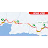 Vuelta a España 2024, stage 9: route, intermediate sprint - source:lavuelta.es