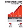 World Cycling Championships 2017 Bergen, Norway: Profile Birkelundsbakken - source: uci.ch