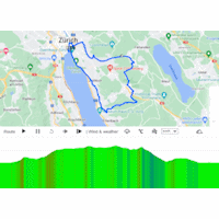 World Cycling Championships 2024, Zürich, road race women: interactive map circuit