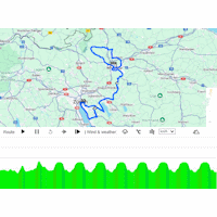 World Cycling Championships 2024, Zürich, road race men: interactive map 